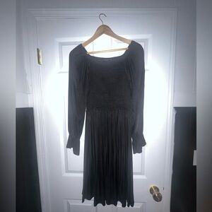 Mikarose Long Sleeve Black Dress